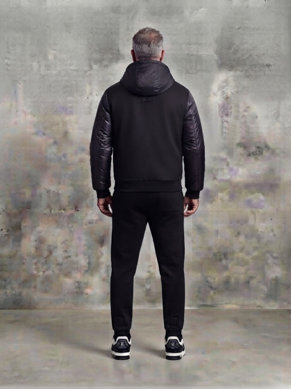 Louis Vuitton Monogram Zip-Through Hoodie & Jog Pants Set In Black Size 3L - Picture 3 of 5